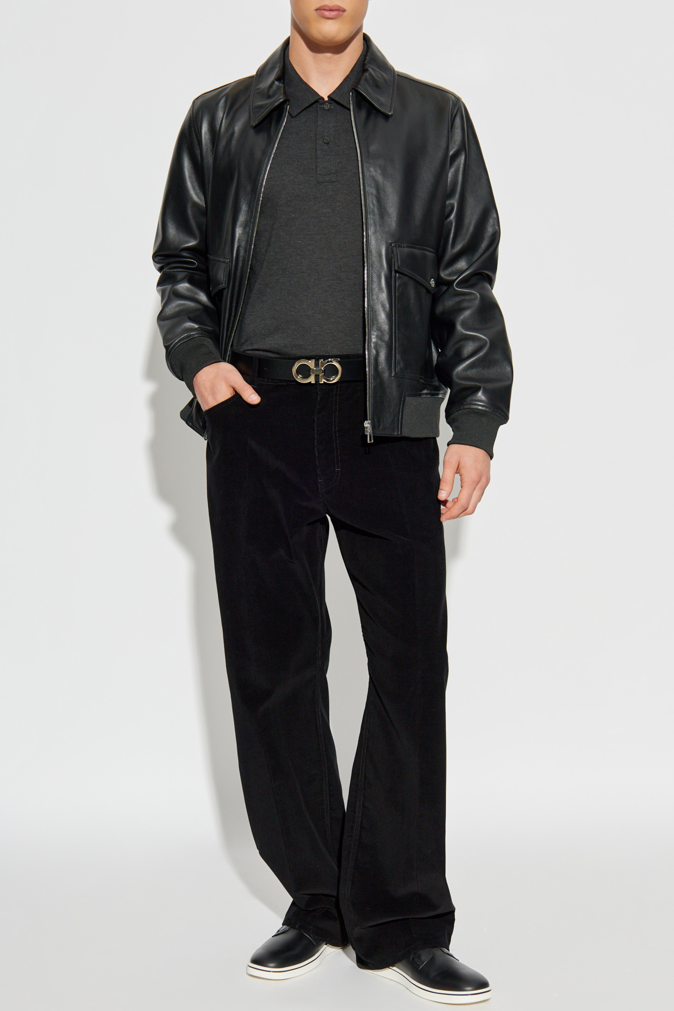 Paul Smith Leather Bomber Jacket | Brown | FARFETCH